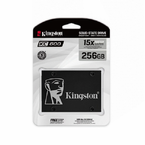 Kingston KC600 256GB 2.5吋 SSD 固態硬碟 (SKC600/256G)