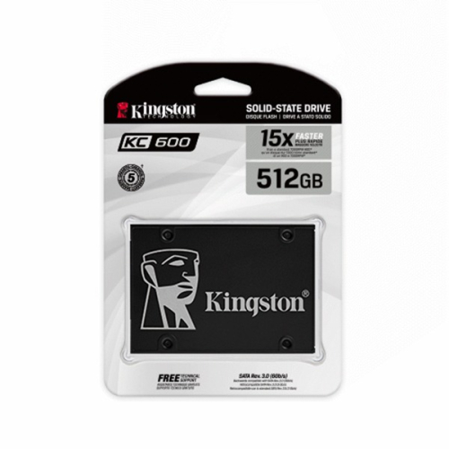 Kingston KC600 512GB 2.5吋 SSD 固態硬碟 (SKC600/512G)