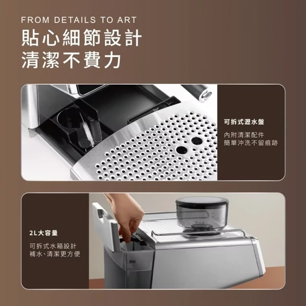 飛利浦 Saeco ESS5228/02 半自動雙研磨義式咖啡機-細節圖9