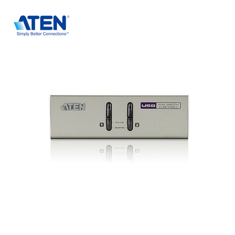 【預購】ATEN CS72U 2埠USB VGA/音訊 KVM多電腦切換器-細節圖2