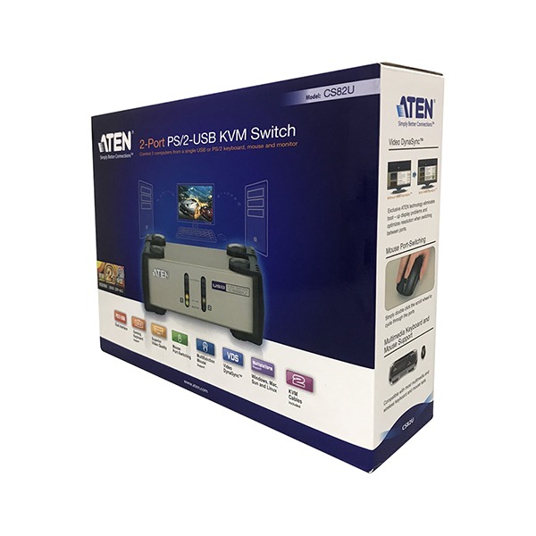 【預購】ATEN CS82U 2埠PS/2-USB VGA KVM多電腦切換器-細節圖5