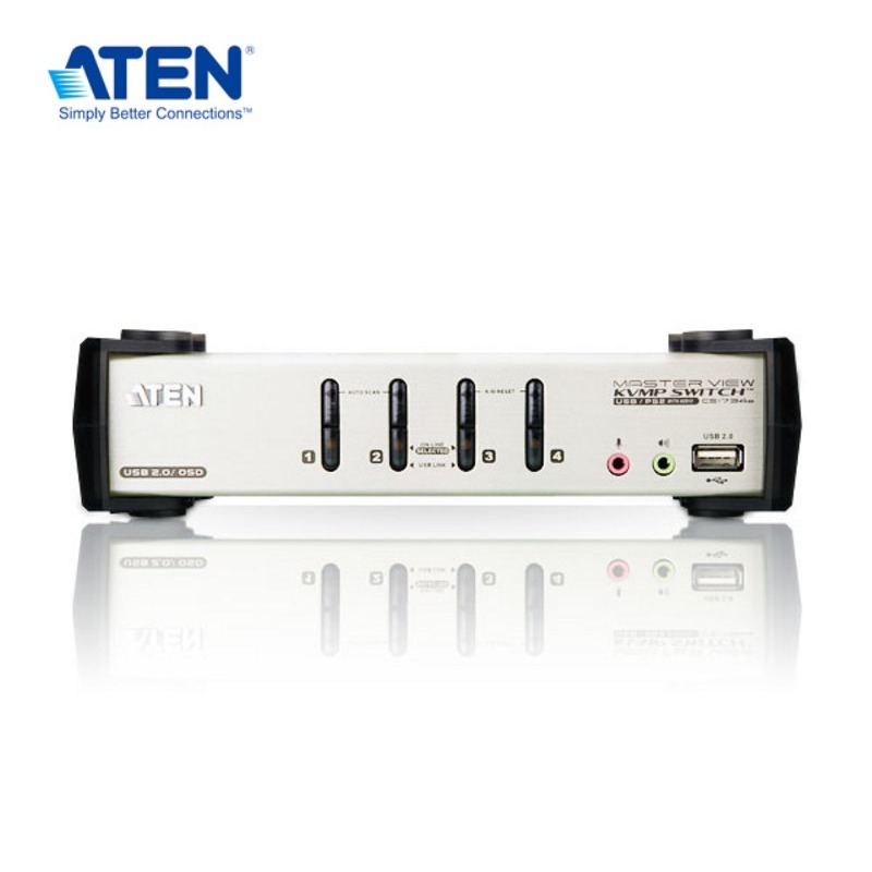 【預購】ATEN CS1734B 4埠PS/2-USB VGA/音訊 KVMP™多電腦切換器(具備OSD功能)-細節圖2