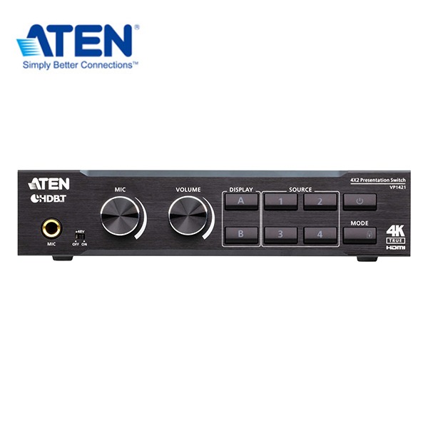 【預購】ATEN VP1421 4 x 2 True 4K 矩陣式簡報切換器-細節圖3