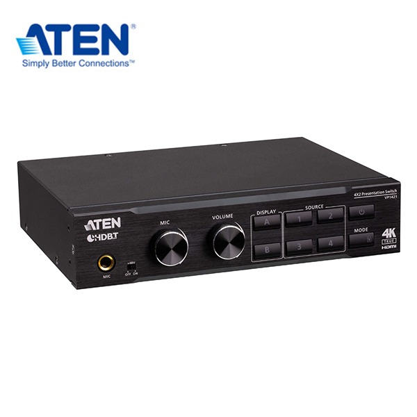 【預購】ATEN VP1421 4 x 2 True 4K 矩陣式簡報切換器-細節圖4