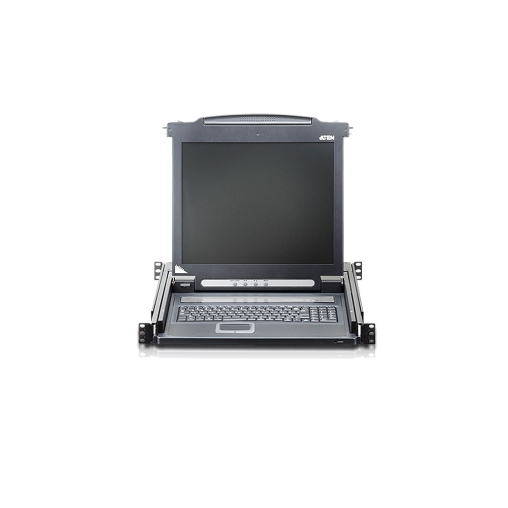 【預購】ATEN CL1000N 單滑軌LCD控制端(PS/2-USB, VGA)-細節圖3