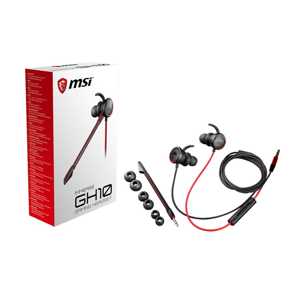 MSI微星 GH10 In-ear GAMING Headset 耳塞式電競耳機 S37-2100950-D22-細節圖5
