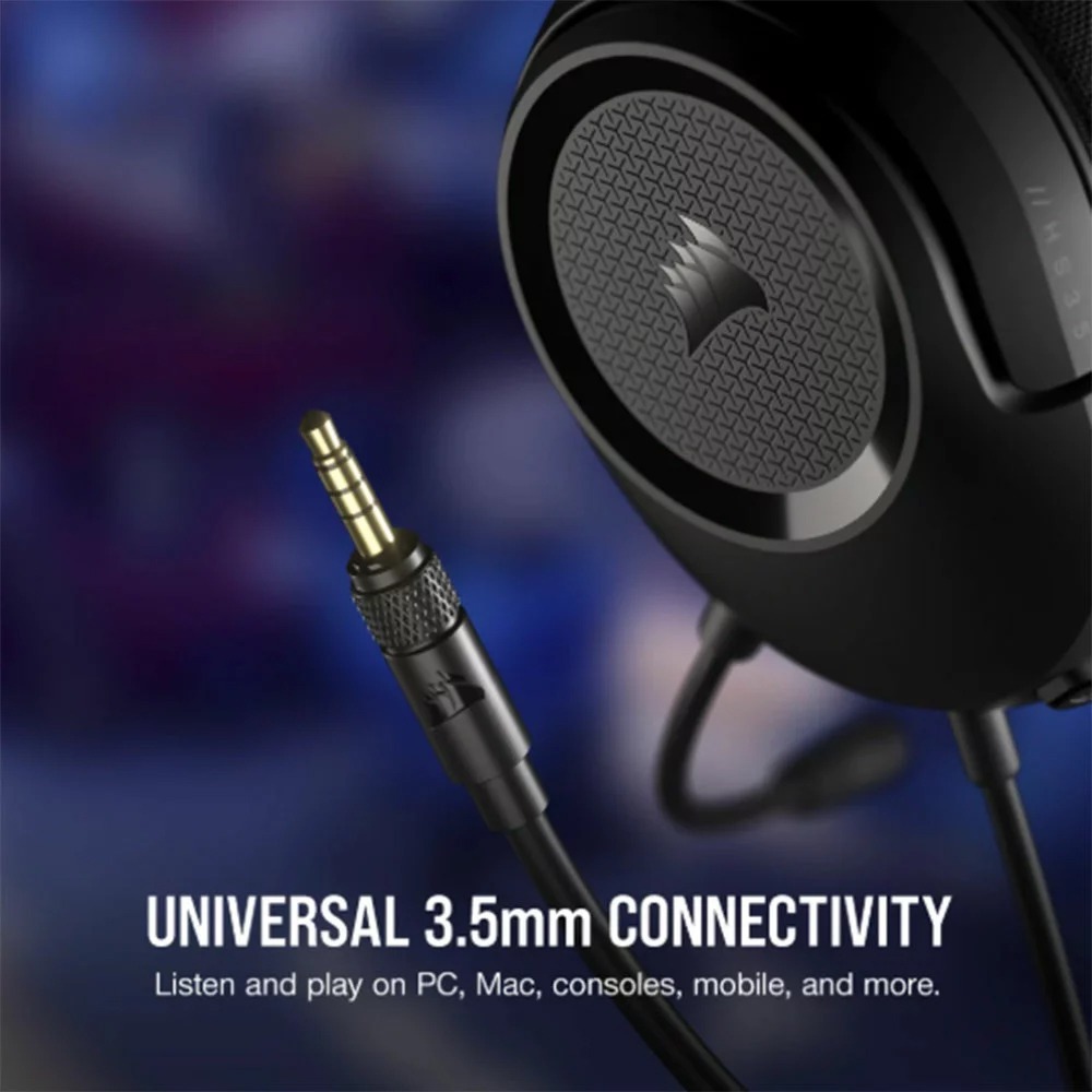 海盜船 CORSAIR HS35 V2【碳黑】電競耳機麥克風-細節圖3