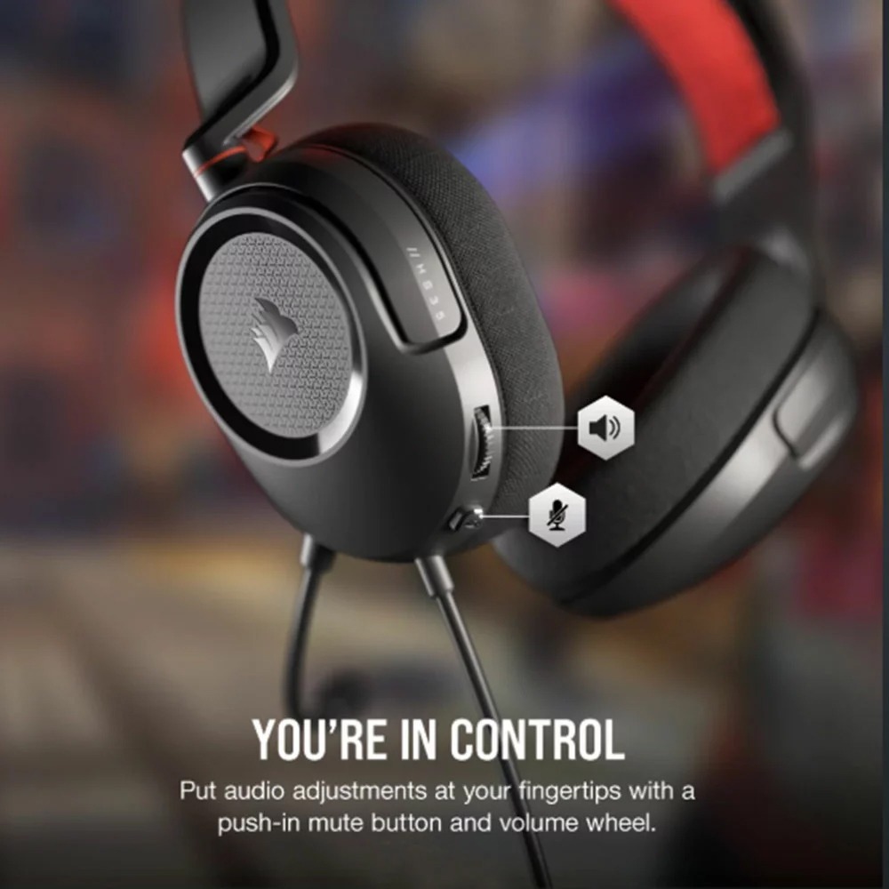 海盜船 CORSAIR HS35 V2【碳黑】電競耳機麥克風-細節圖6