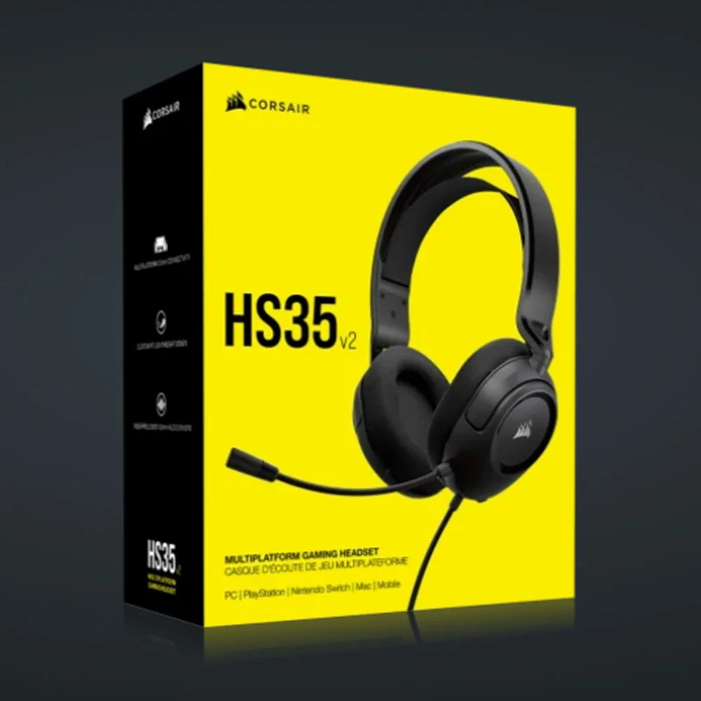 海盜船 CORSAIR HS35 V2【碳黑】電競耳機麥克風-細節圖7