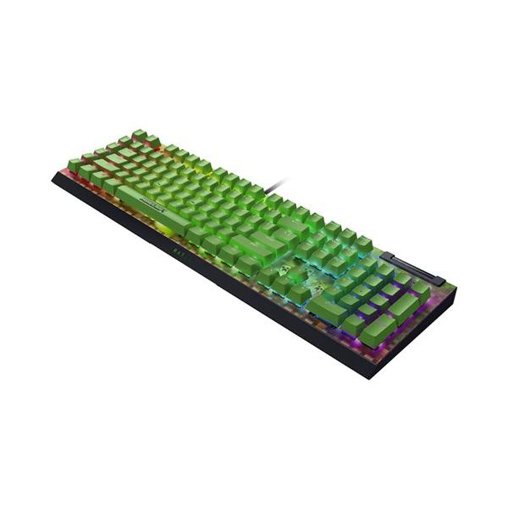 雷蛇Razer BlackWidow黑寡婦V4X【綠軸】蜘幻彩版有線機械式RGB鍵盤Minecraft Edition-細節圖2
