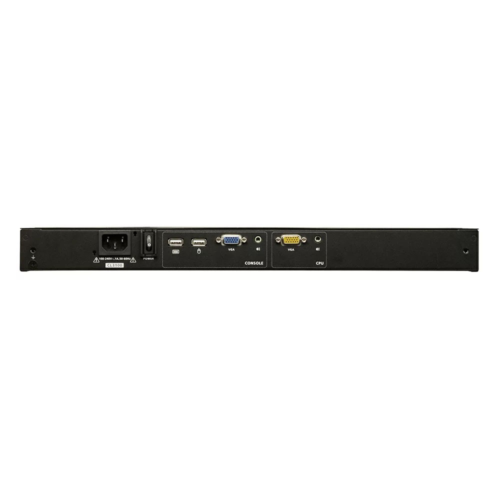 【預購】ATEN CL3100 短機身單滑軌寬螢幕LCD控制端 (USB, VGA)-細節圖2