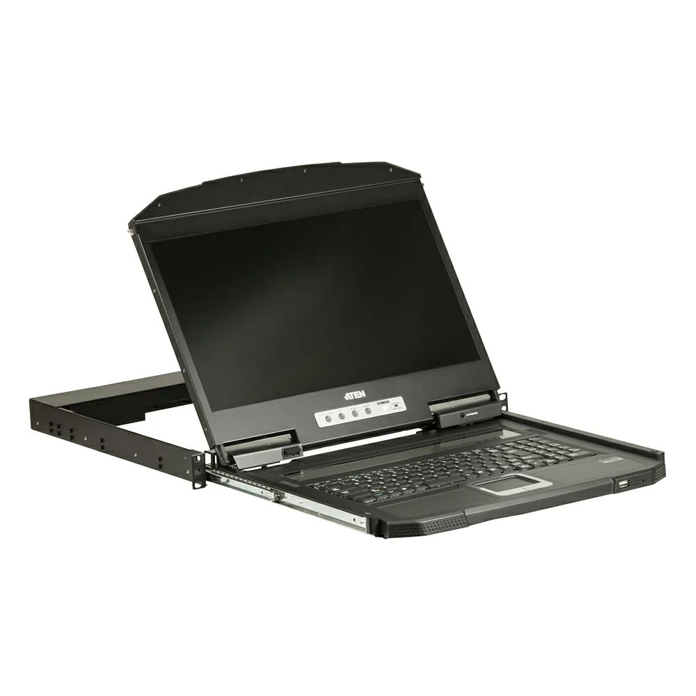 【預購】ATEN CL3100 短機身單滑軌寬螢幕LCD控制端 (USB, VGA)-細節圖3