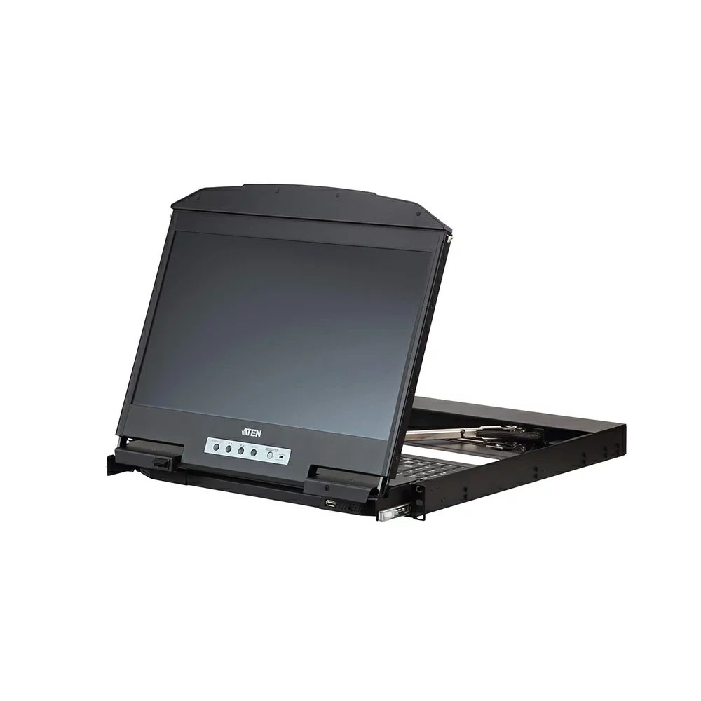 【預購】ATEN CL3800 短機身雙滑軌寬螢幕LCD控制端 (USB, HDMI / DVI / VGA)-細節圖2