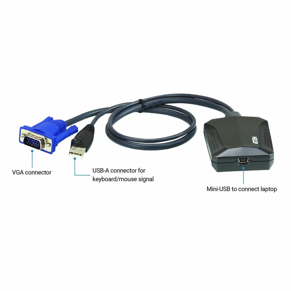 【預購】ATEN CV211CP 攜帶型 KVM 控制器 IT 套件 筆電控制端轉接頭-細節圖5