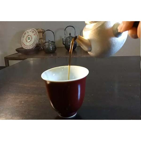 【惟馨堂】陳教授普洱老茶珍藏分享—90年代吉幸牌金瓜貢茶分享包10公克裝-細節圖5