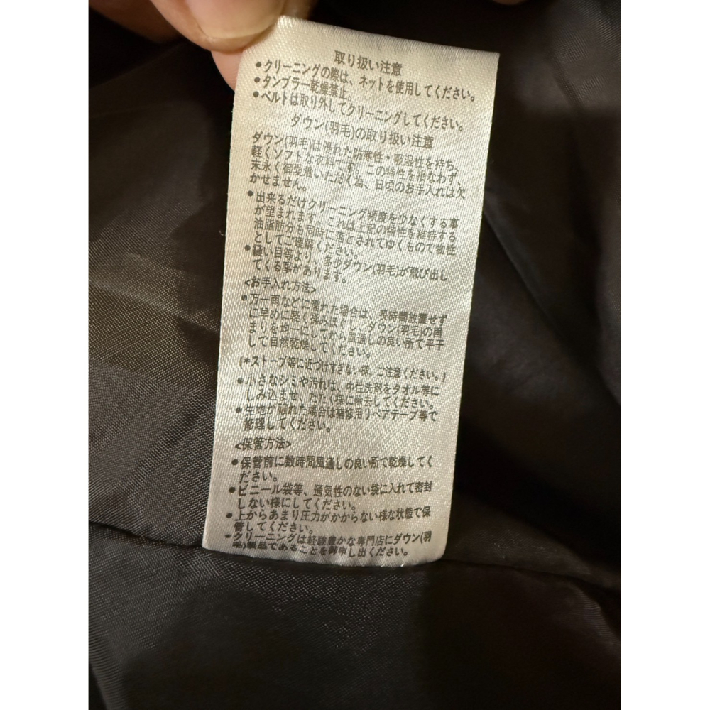 二手優惠出清~闊型高領長版羽絨外套-細節圖5