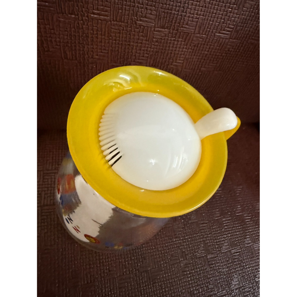 【迪士尼正版】Disney小熊維尼壺杯組玻璃冷水壺+玻璃杯 1壺4杯套裝禮盒全新未使用-細節圖4