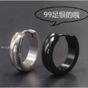 小蘇銀飾品 | 耳環 |  純銀純銀嘻哈 街頭原創耳釘 男hiphop街舞大耳環 耳圈 扣韓版耳夾 單只潮流 日系列-規格圖3