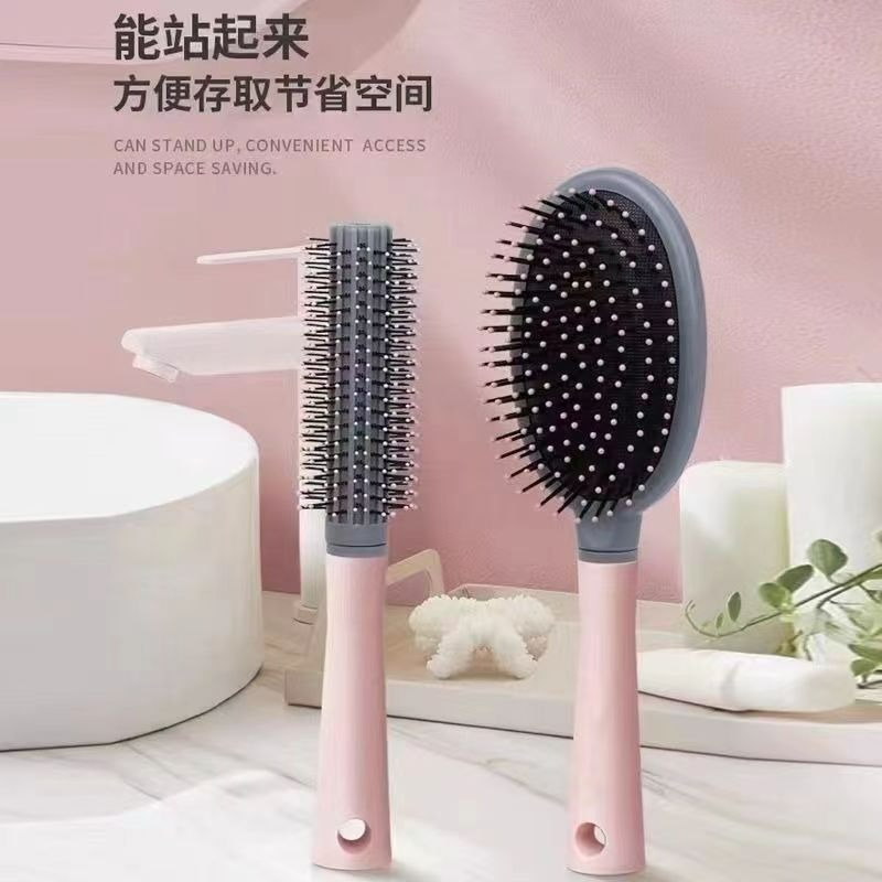 女神氣墊梳子 女士專用 長髮氣囊 按摩梳 頭部大彎排骨梳 造型神器女 家用梳 蓬鬆梳子 大油頭梳 空氣梳 負離子造型梳-細節圖8