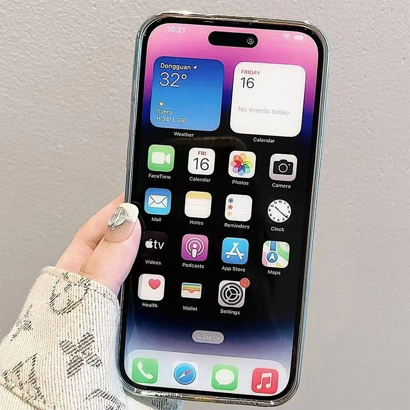 卡通海狸 蘋果15手機殼 14iPhone 13promax 波浪鏡面 8/7plus 銀色xs/12 手機殼 鏡面手機-細節圖5