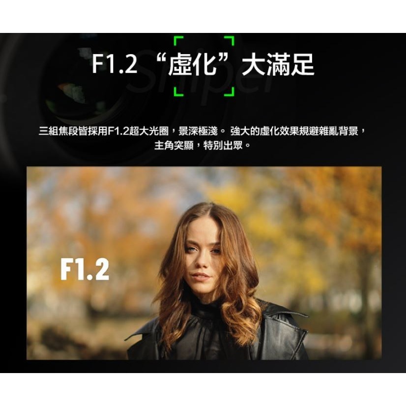 [加送保護鏡] SIRUI 思銳 56mm F1.2 狙擊系列 APS-C 自動對焦 鏡頭~碳纖黑 立福公司貨-細節圖8