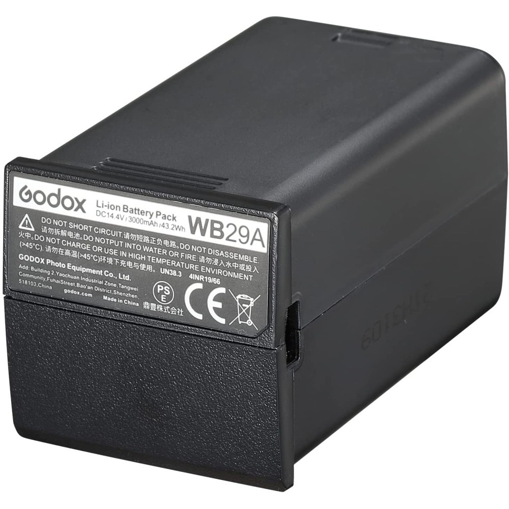 神牛 GODOX  AD200 AD300 通用鋰電池 WB29 14.4V/3000mAh, C29充電器-細節圖2