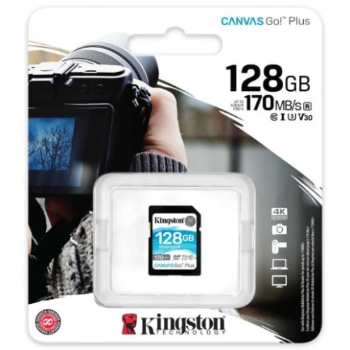 金士頓 SD128GB Canvas SD 128G SDG3/128GB 170M/s 高速記憶卡 V30