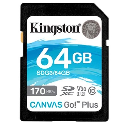 金士頓 SD64GB Canvas SDXC UHS-I 64GB記憶卡 170MB SDG3/64