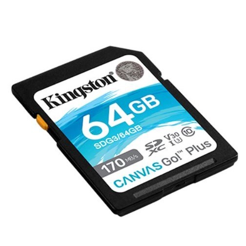 金士頓  SD64GB Canvas SDXC UHS-I 64GB記憶卡 170MB SDG3/64-細節圖2