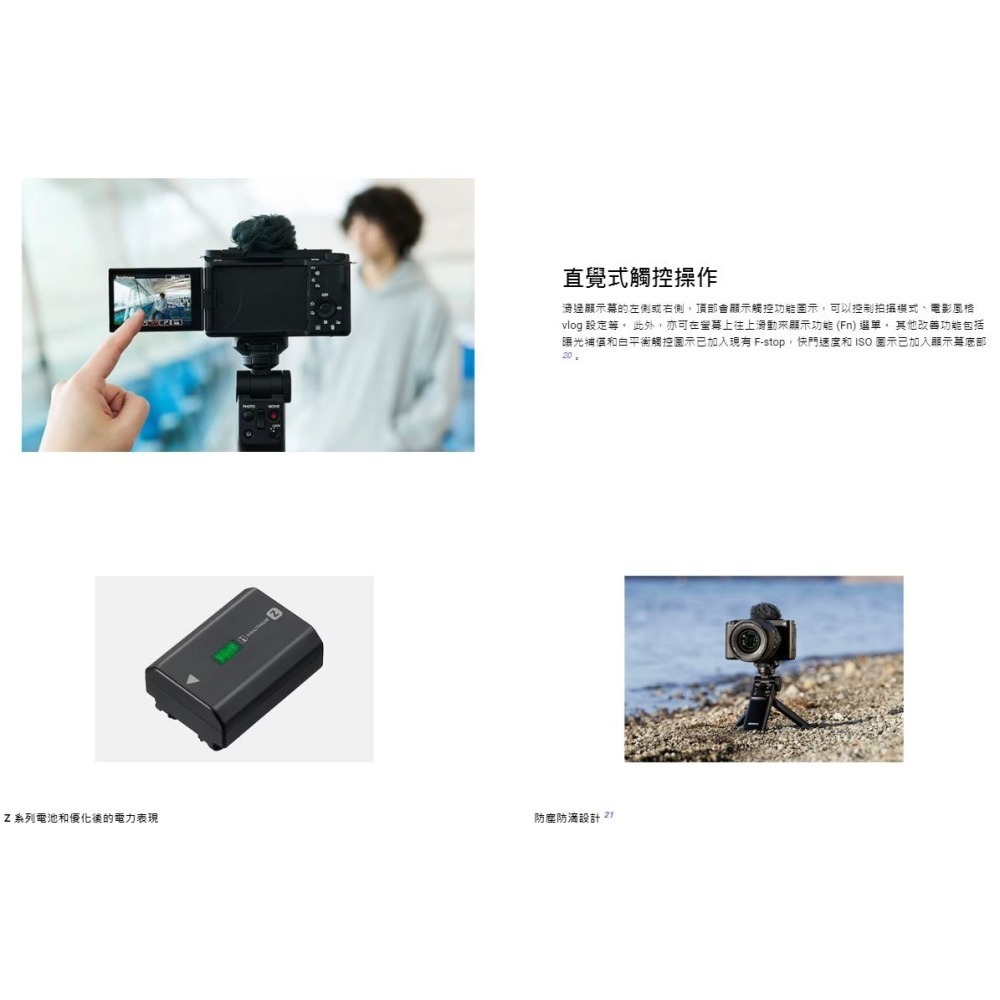 [驚爆價] SONY Vlog Camera ZV-E1 手持握把組合 含SEL2860 鏡頭、GP-VPT2BT公司貨-細節圖9