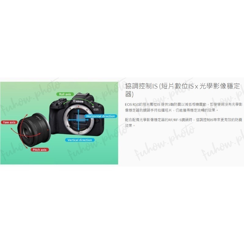 [1/1-3/31優惠]CANON EOS R50 單眼相機 RF-S18-45+ RF-S55-210雙鏡組-細節圖8