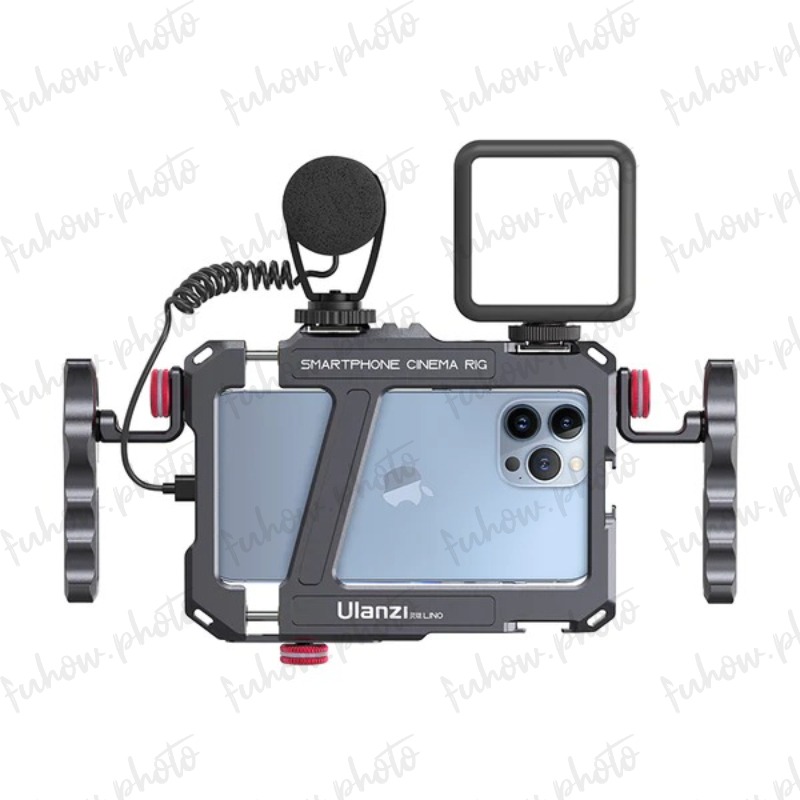 Ulanzi 靈瓏 Lino 手機通用金屬兔籠 / 帶可拆式雙手把 / 夾具範圍13-16.5cm 帶冷靴座、1/4＂-細節圖5