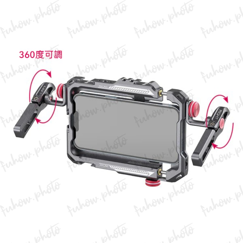 Ulanzi 靈瓏 Lino 手機通用金屬兔籠 / 帶可拆式雙手把 / 夾具範圍13-16.5cm 帶冷靴座、1/4＂-細節圖7