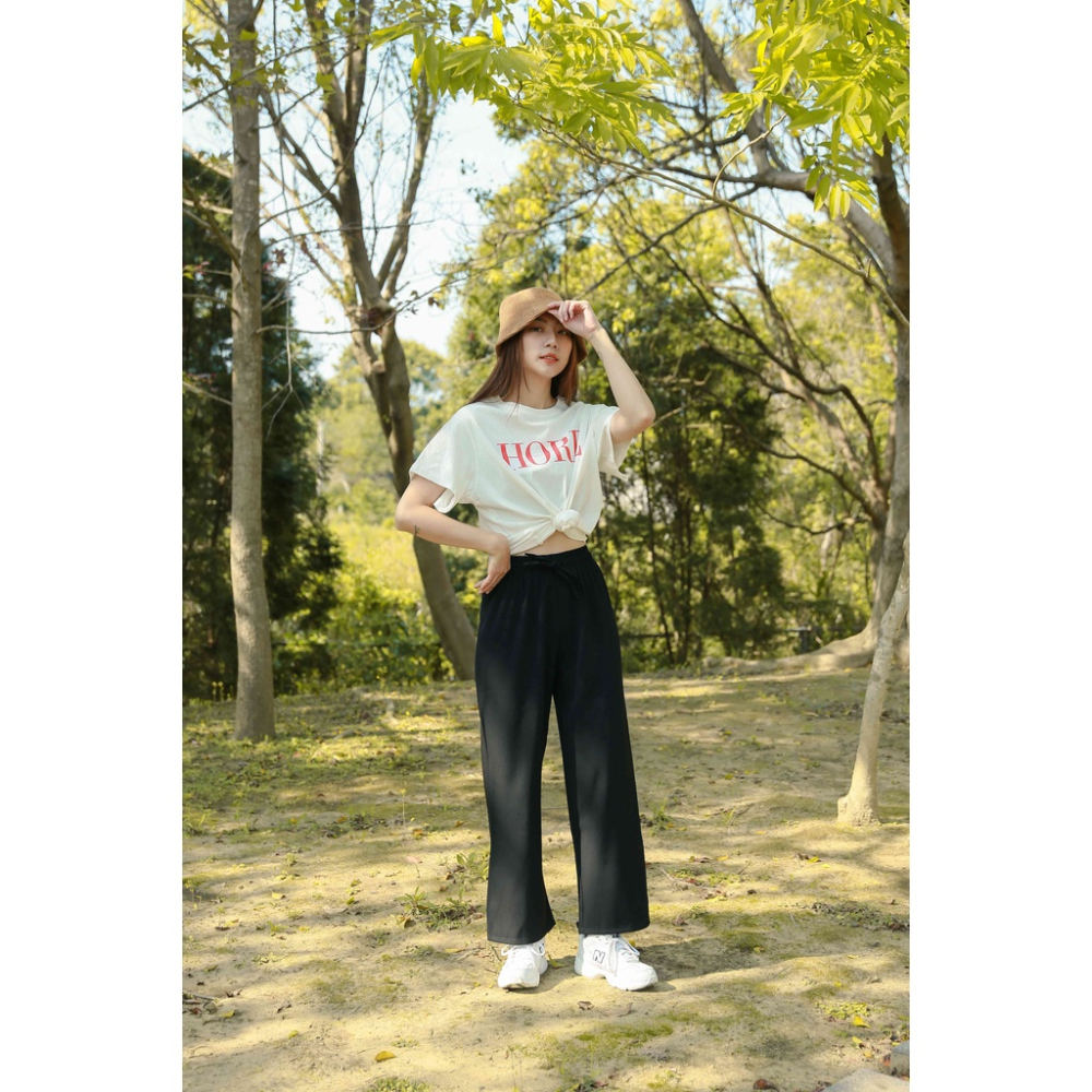 【Our Studio】HORE 字母Tee 白色 焦糖色(現貨)-細節圖9