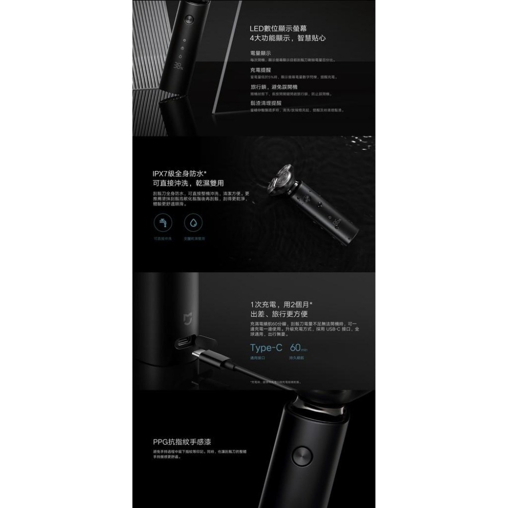 米家電動刮鬍刀S500 S300刀頭 小米公司貨   (現貨+免運) 小米刮鬍刀 米家刮鬍刀 電動剃鬚刀-細節圖9