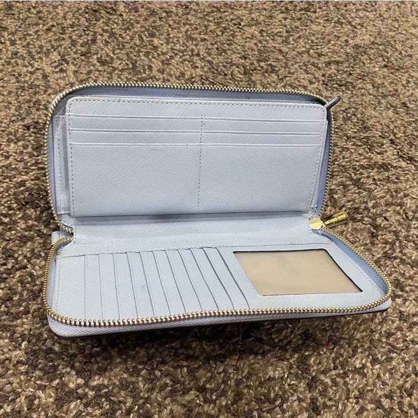 水藍色Michael Kors 防刮長夾-細節圖6