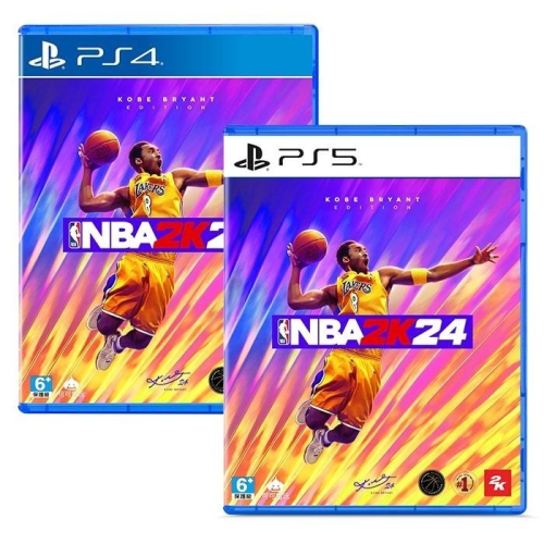 【可可電玩】&lt;現貨&gt;PS5 PS4《NBA2K24》中文版 NBA 2K24 一般版 柯比 Kobe 黑曼巴 籃球