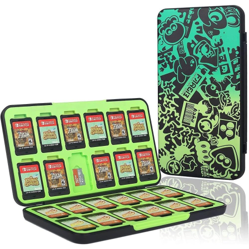 【可可電玩】現貨 Switch《斯普拉遁 玻璃鋼化卡帶收納盒》漆彈 卡帶收納盒 卡匣盒 24入 卡帶盒 卡匣收納盒