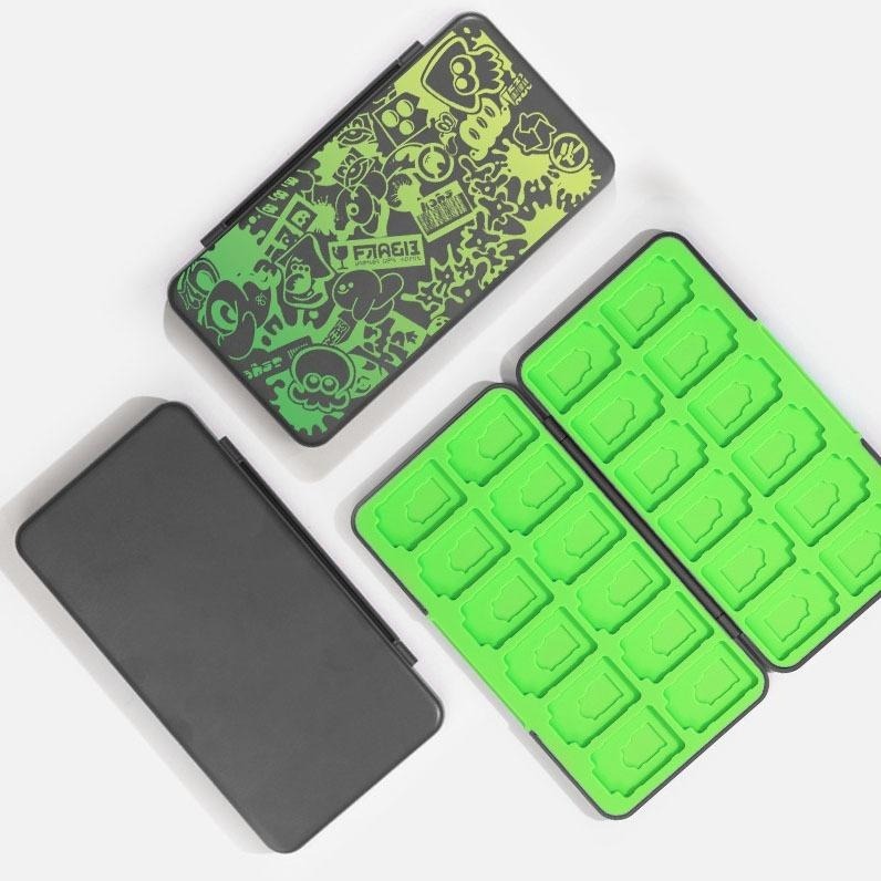 【可可電玩】現貨 Switch《斯普拉遁 玻璃鋼化卡帶收納盒》漆彈 卡帶收納盒 卡匣盒 24入 卡帶盒 卡匣收納盒-細節圖3