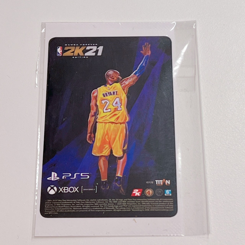 【可可電玩】<現貨>PS5 NBA 2K21 2K22 KOBE 黑曼巴 紀念卡貼 悠遊卡貼紙 2K 限量特典-細節圖4