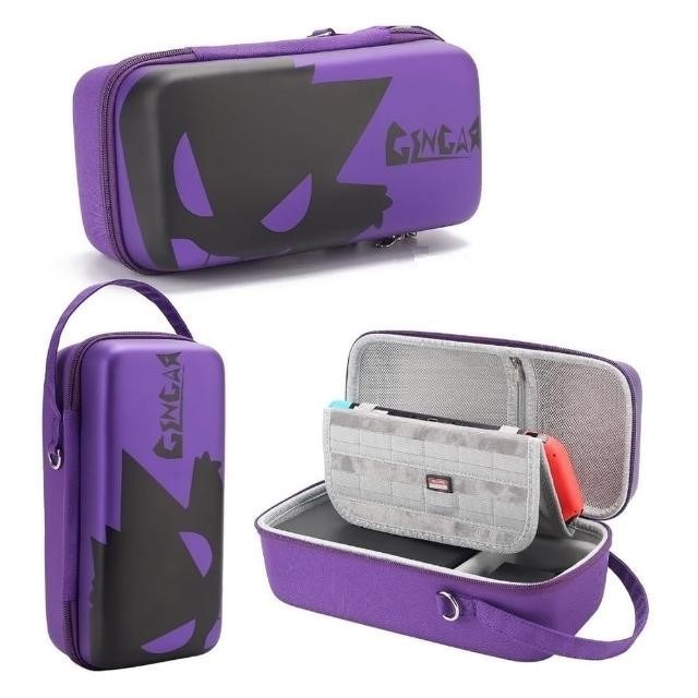 【可可電玩】<現貨>Switch OLED 底座包 全配件收納 大容量 主機包 底座收納包 主機+底座 耿鬼 外出攜帶-細節圖6