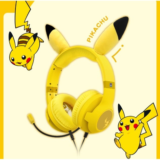 【可可電玩】HORI 皮卡丘耳機 NSW-055 耳罩式耳機 皮卡丘 耳機 寶可夢 皮卡丘 有線耳機 PC可用-細節圖2