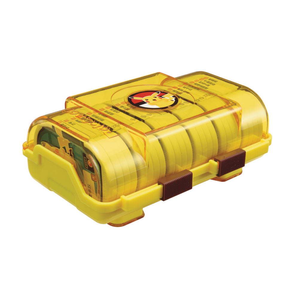 【可可電玩】寶可夢 Mezastar 官方收藏盒 卡片收納盒 收納盒 機台 卡片收納 皮卡丘 紅色精靈球 精靈寶可夢-細節圖3