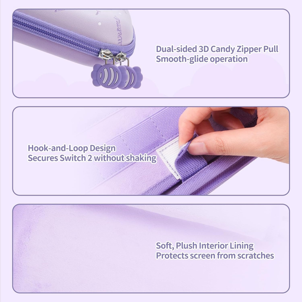 【可可電玩】NS2 Switch2《極想 三麗鷗 糖果派對 主機包》收納包 凱蒂貓 大耳狗 酷洛米 布丁狗 主機包-細節圖5