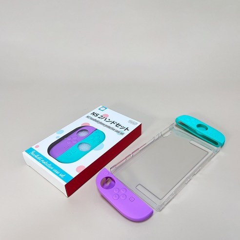 【可可電玩】Switch2 NS2 紫綠 主機殼套組 水晶保護殼 + 矽膠手把套 紫綠手把 矽膠套 防撞 防塵 保護殼-細節圖4