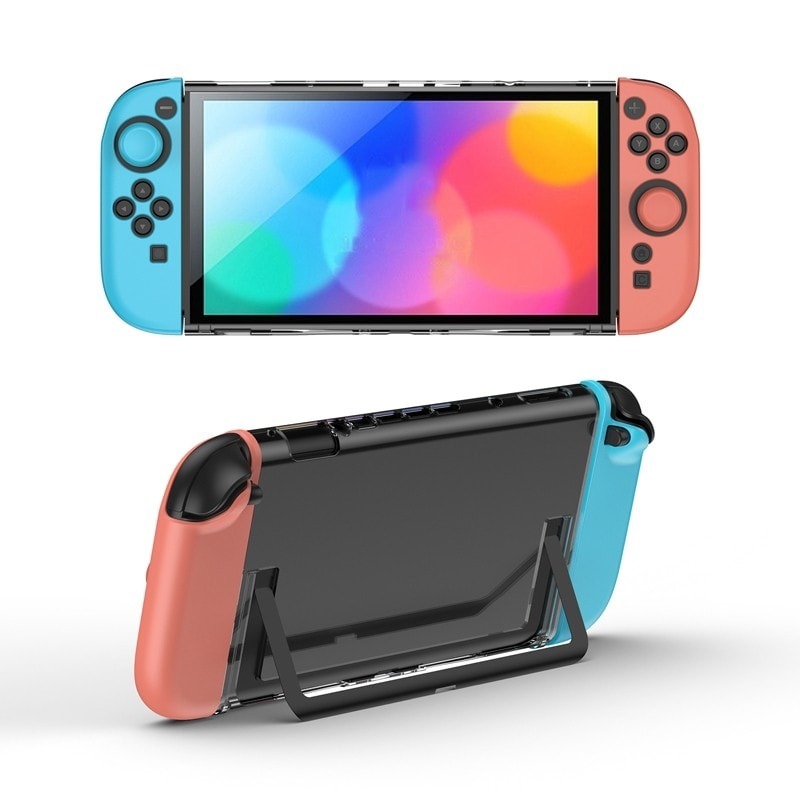 【可可電玩】Switch2 NS2 良值 透明PC保護殼+矽膠手把套+蘑菇頭 合身主機殼 水晶殼 水晶保護殼-規格圖7