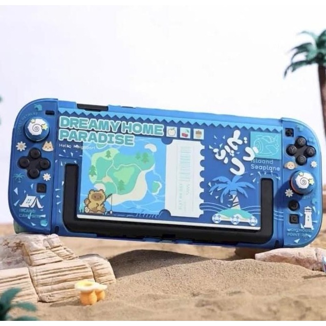【可可電玩】Switch2 NS2 良值 動物森友會 主機保護殼套組 保護殼 含蘑菇頭 主機殼 手把套 動森 海洋-細節圖7