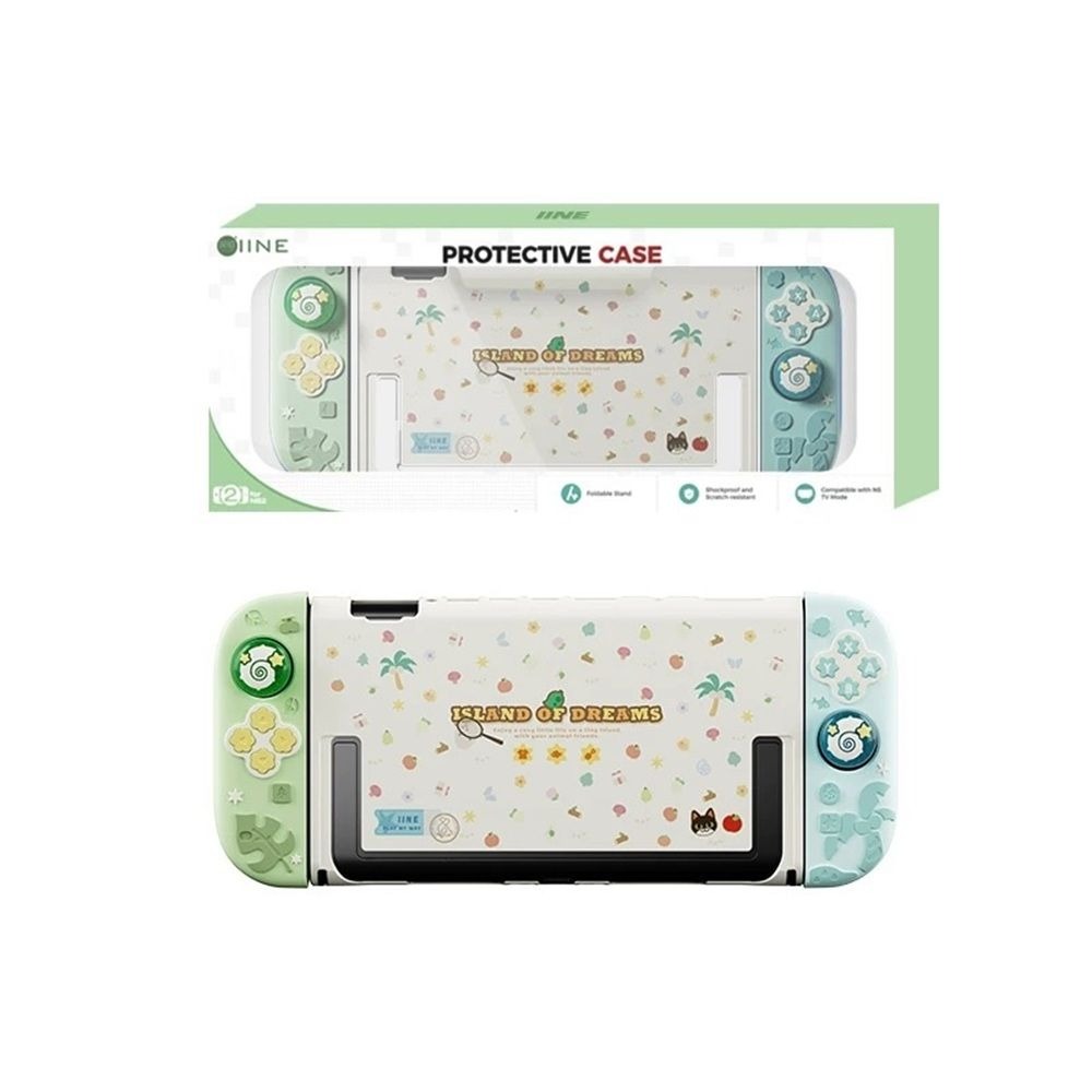 【可可電玩】Switch2 NS2 良值 動物森友會 主機保護殼套組 保護殼 含蘑菇頭 主機殼 手把套 動森 夢境島-細節圖5