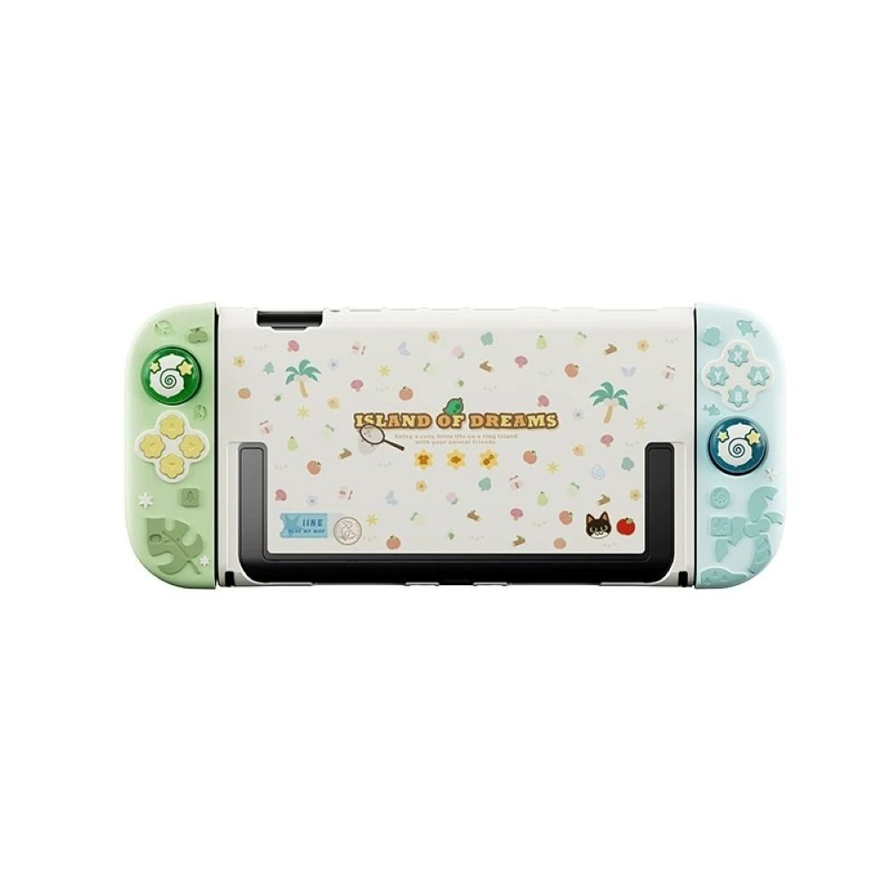 【可可電玩】Switch2 NS2 良值 動物森友會 主機保護殼套組 保護殼 含蘑菇頭 主機殼 手把套 動森 夢境島-細節圖6