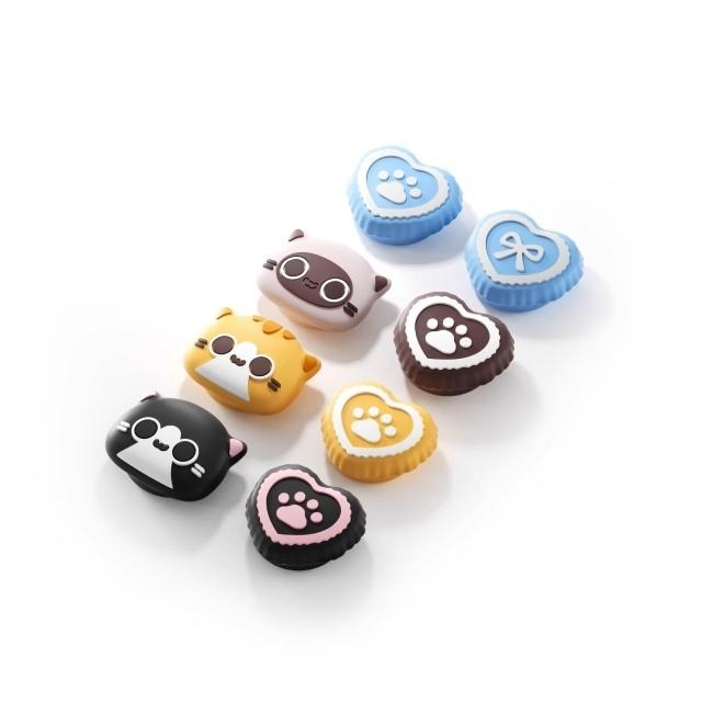 【可可電玩】Switch2 NS2 貓咪 萌貓 貓控 蘑菇頭 保護套 Joycon蘑菇頭 搖桿蘑菇頭 搖桿套-細節圖2